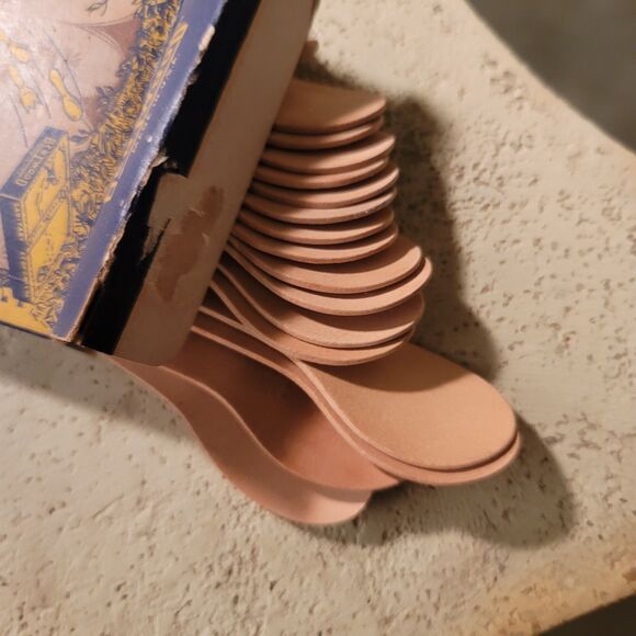 Bentwood Spoons Box w/21 Spoons Antique Sanitary Economical Elf Graphic - Picture 3 of 8